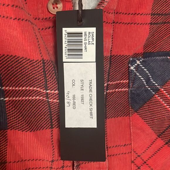 ๐ Host Pick!! ๐๐๏ธ NWT Rollas check plaid shirt-limited edition - Picture 5 of 8